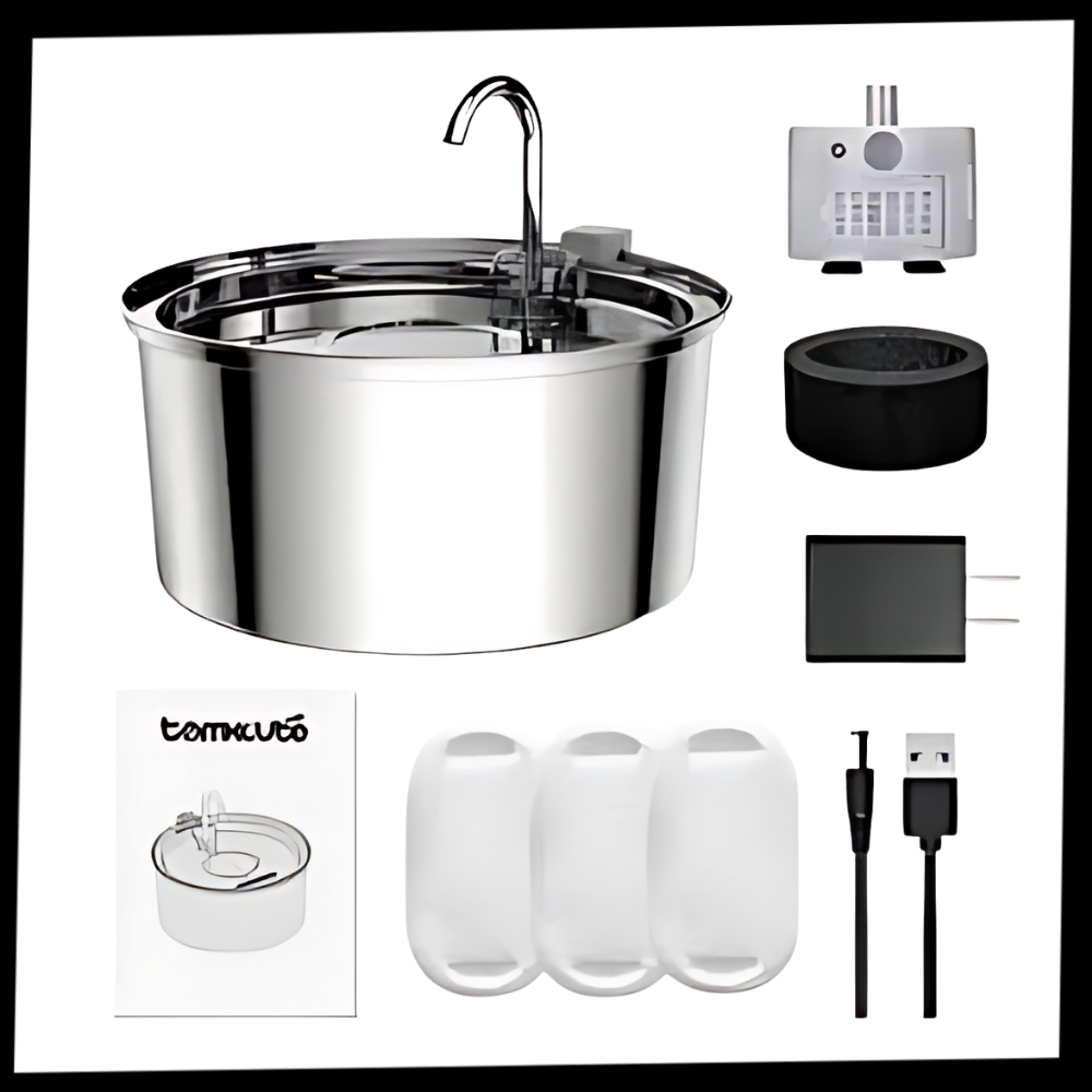 Fontaine pour chats à grande capacité