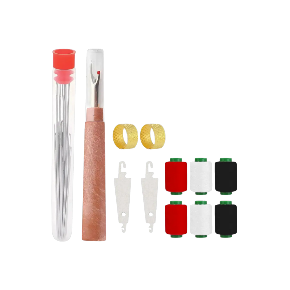 Kit d'aiguilles à broder à gros chas