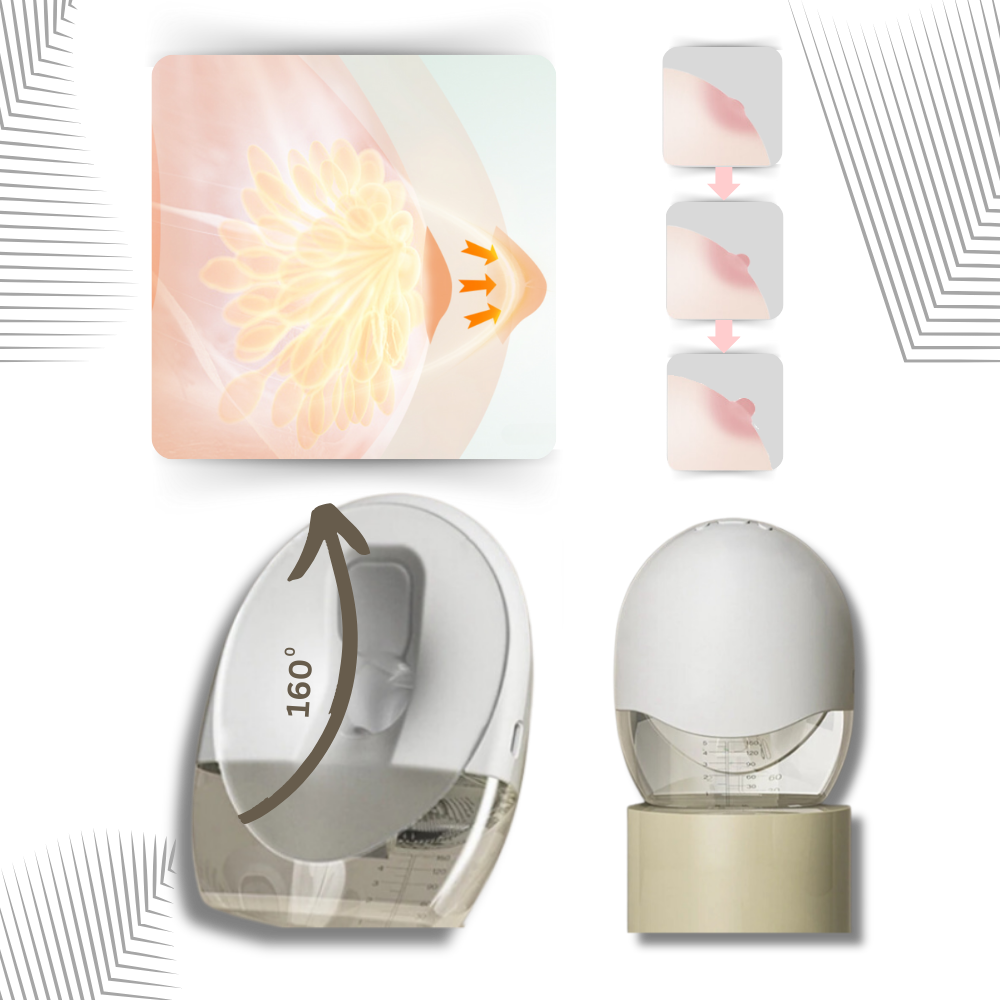 Tire-lait mains libres anti-fuites