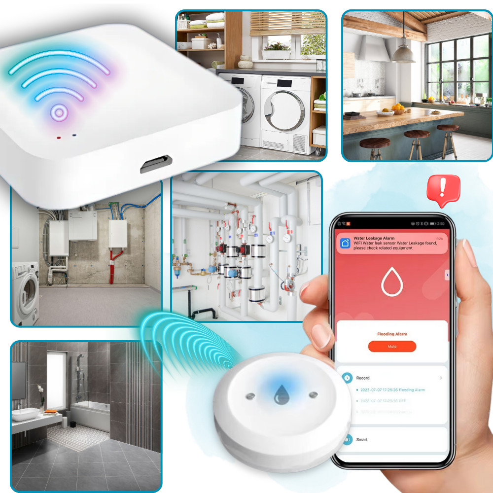 Capteur de fuite d'eau sans fil