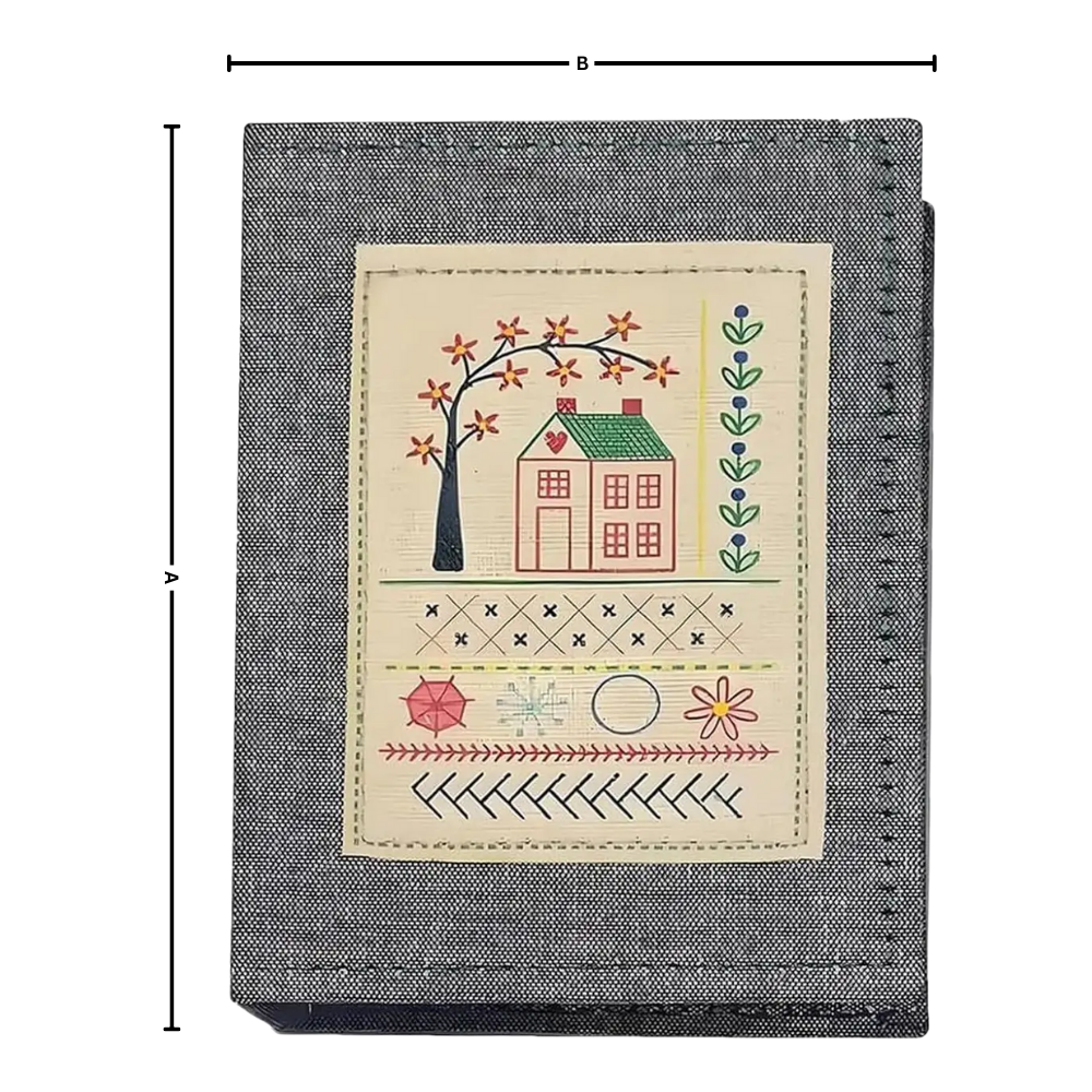 Livre de points de broderie sur lin