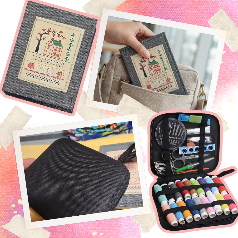 Livre de points de broderie sur lin