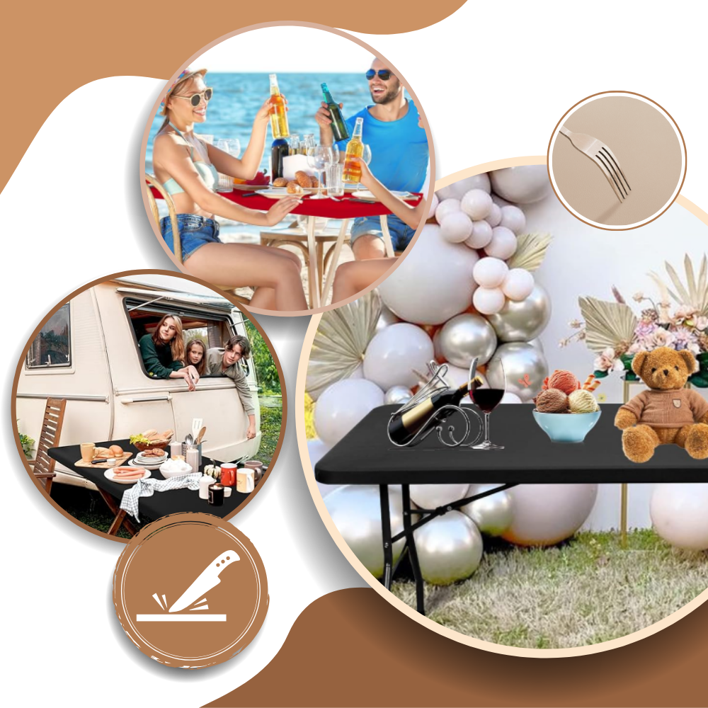 Nappe rectangulaire en cuir d'agneau