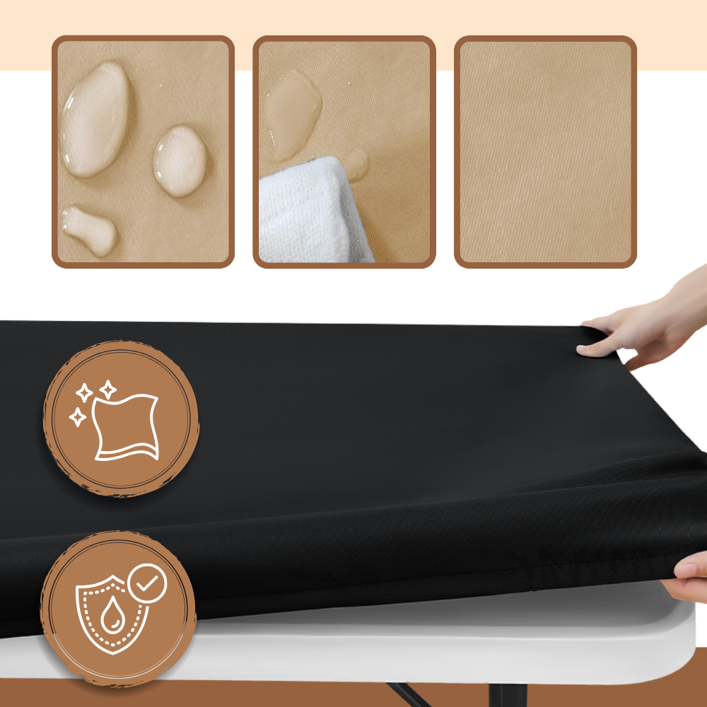 Nappe rectangulaire en cuir d'agneau