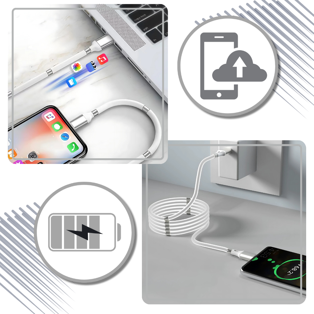 Câble USB magnétique