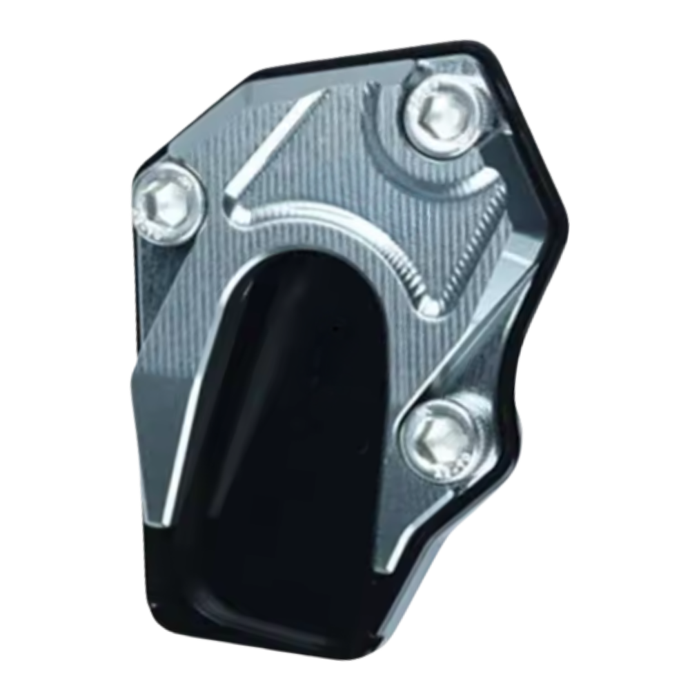 Support levier de béquille et plaque d'extension en alliage pour moto