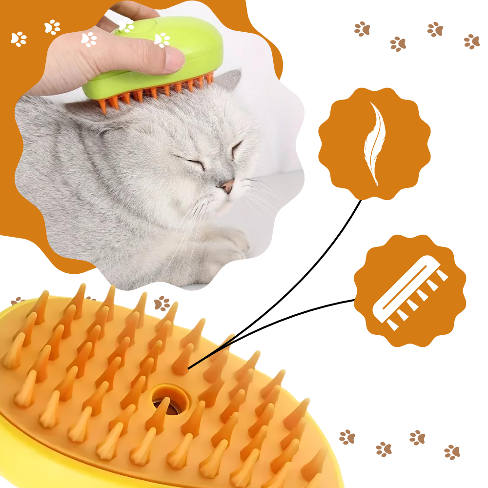 Brosse de toilettage multifonctions pour chats