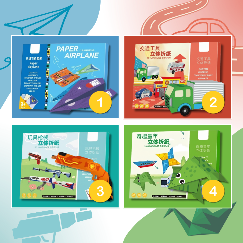 Livre DIY d'origami multithèmes