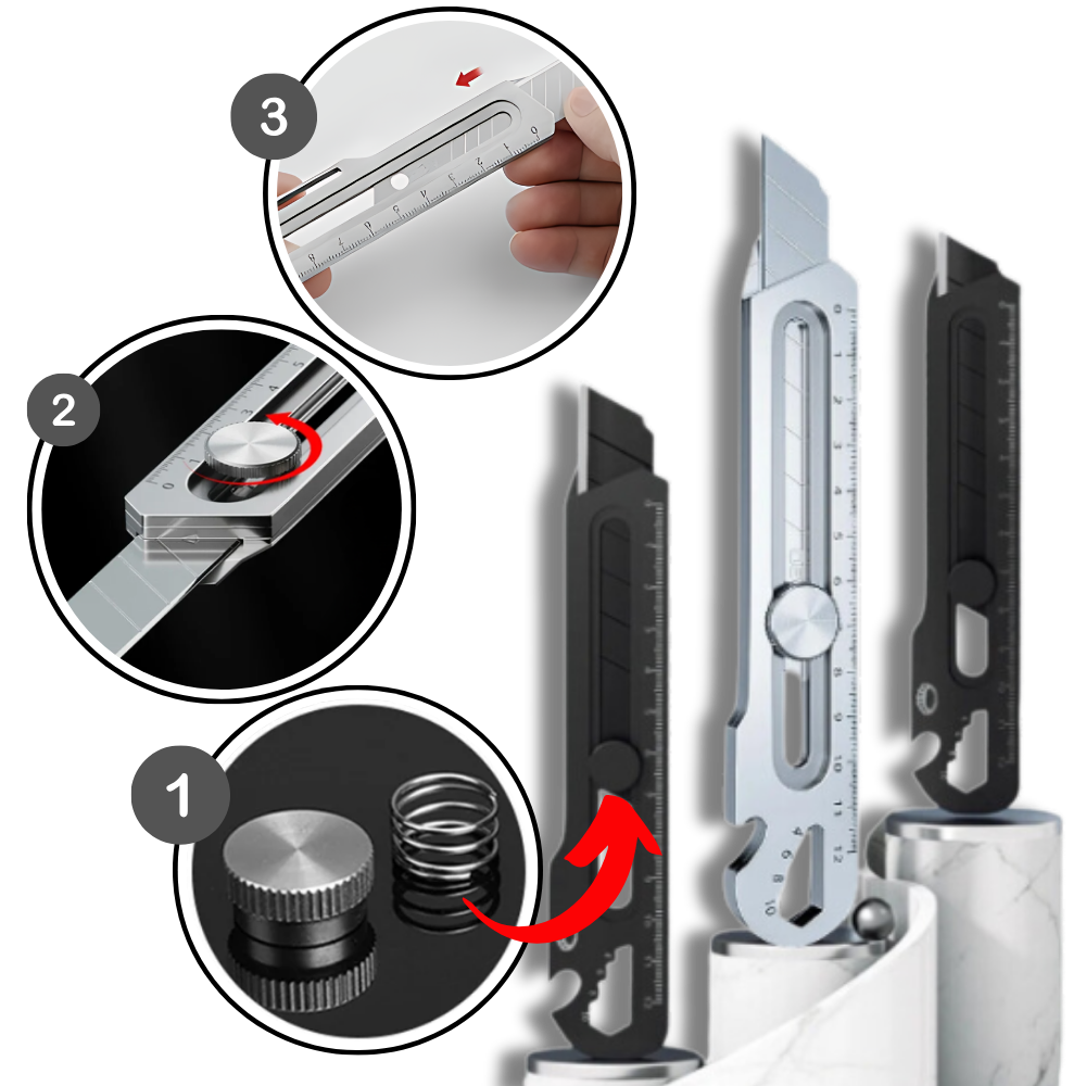 Cutter rétractable polyvalent