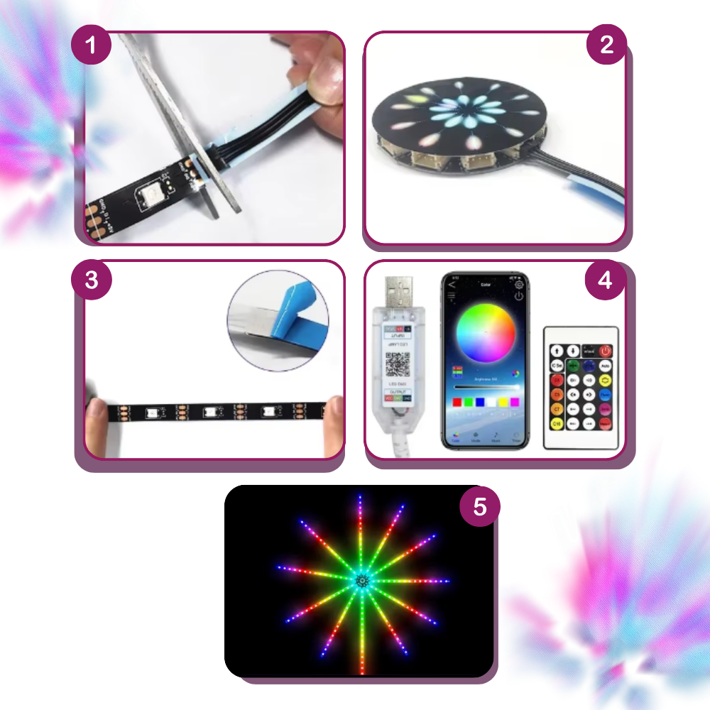 Bandes lumineuses LED avec synchronisation musicale