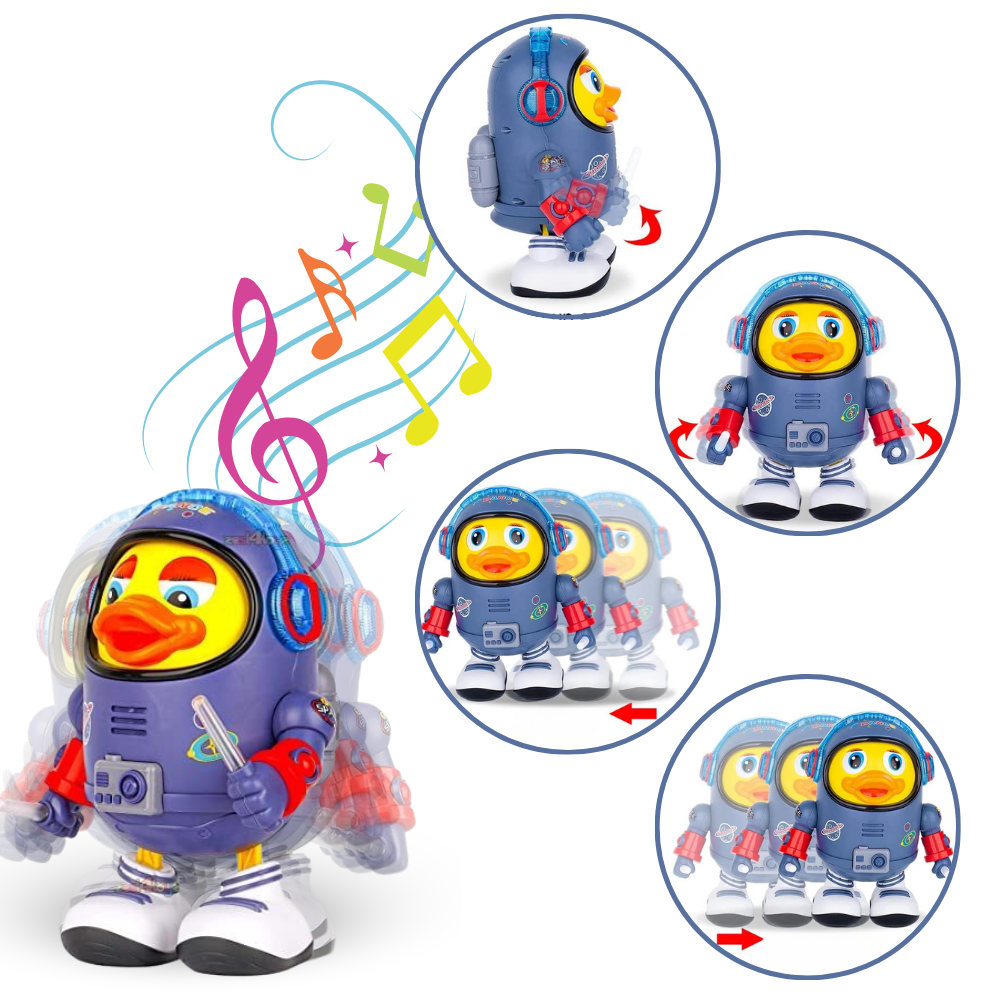 Jouet interactif musical en forme de canard