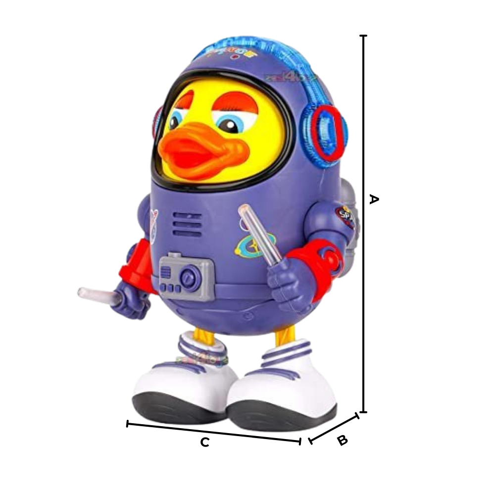 Jouet interactif musical en forme de canard