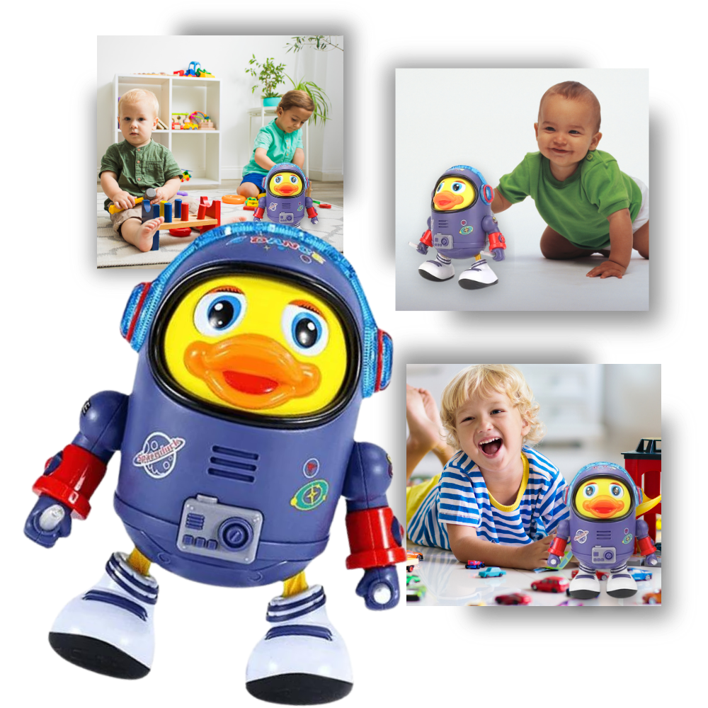 Jouet interactif musical en forme de canard