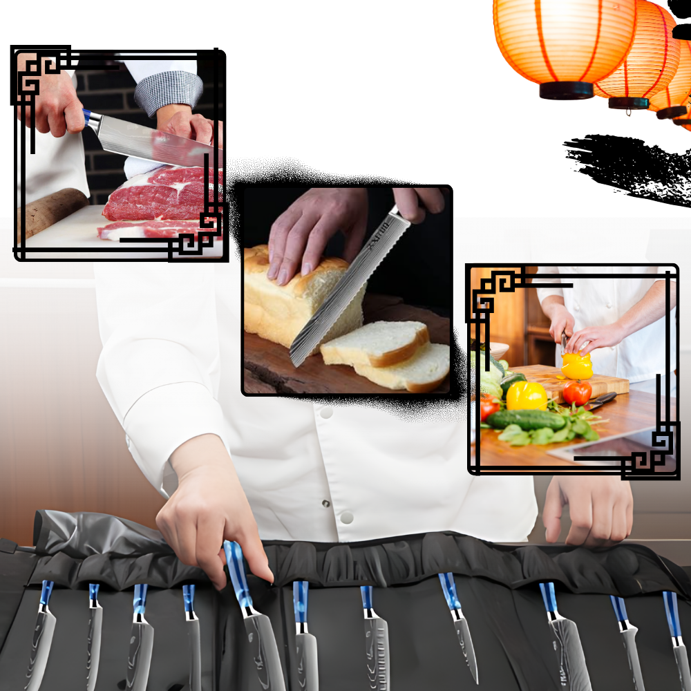 Couteaux japonais Bleu Atlantique