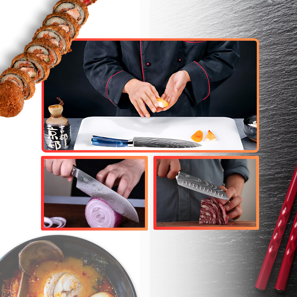 Couteaux japonais Bleu Atlantique