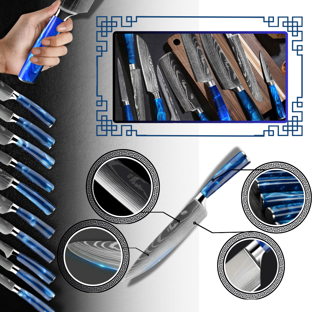 Couteaux japonais Bleu Atlantique