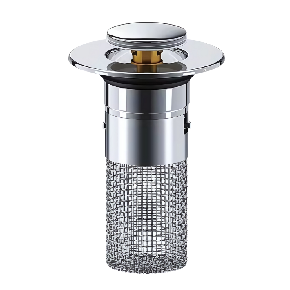 Bouchon d'évier escamotable contre les odeurs