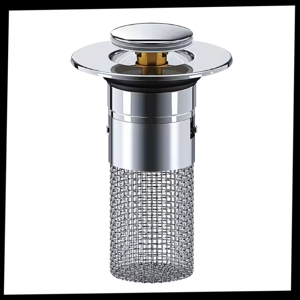 Bouchon d'évier escamotable contre les odeurs