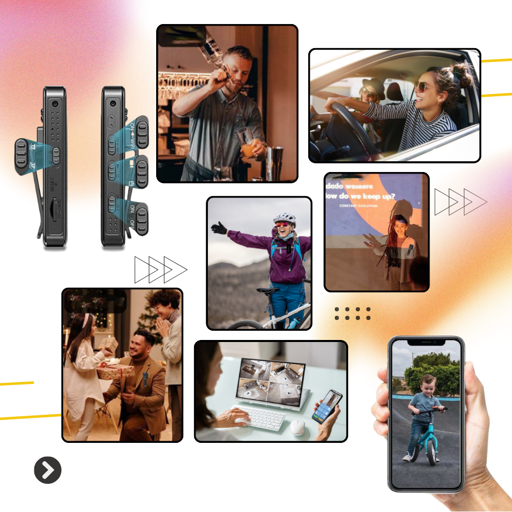 Caméra corporelle polyvalente sans fil