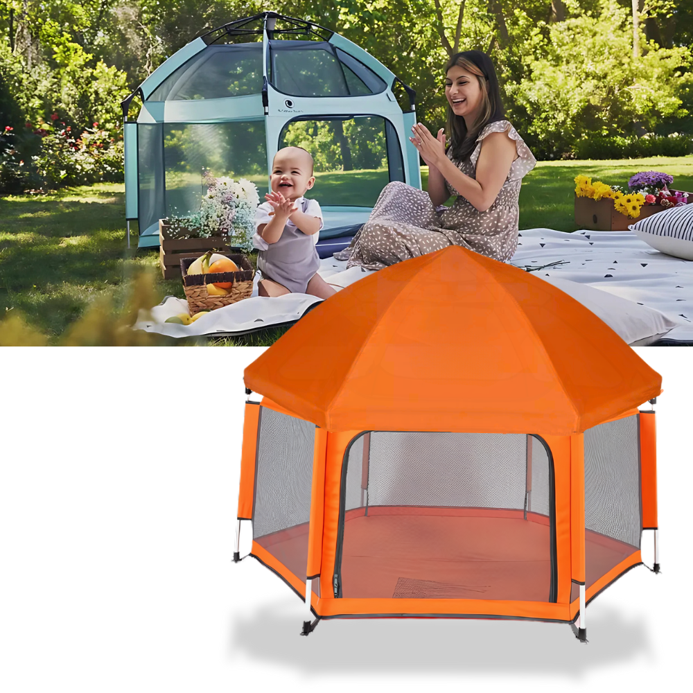 Parc pop-up pour enfants en maille