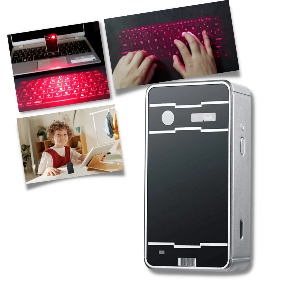Clavier virtuel laser portable