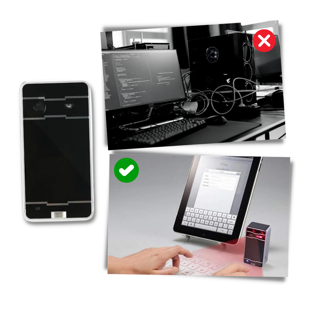 Clavier virtuel laser portable