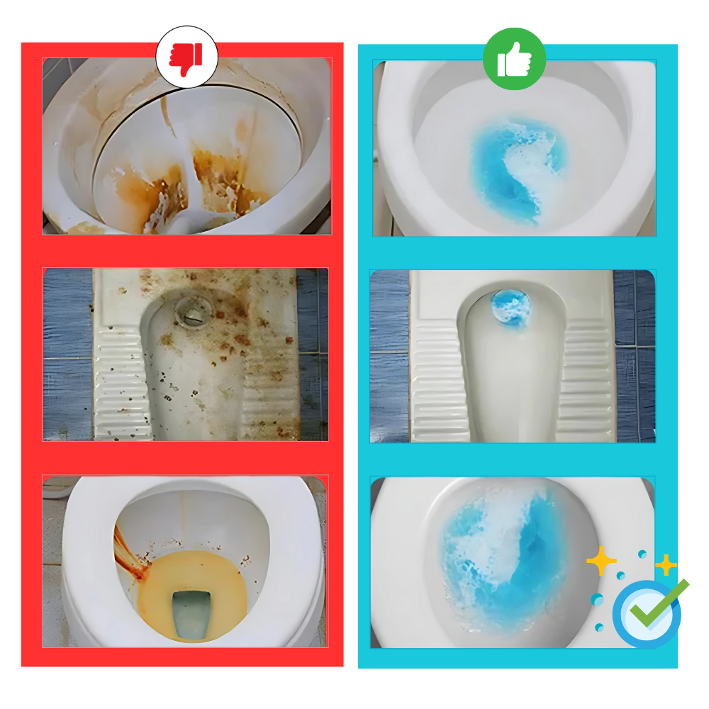 Bâton de nettoyage WC puissant anti-calcaire