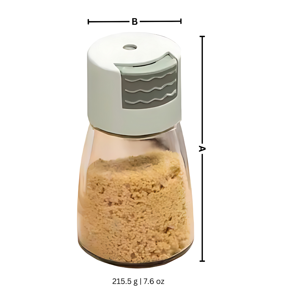 Salière et poivrière à poussoir précis