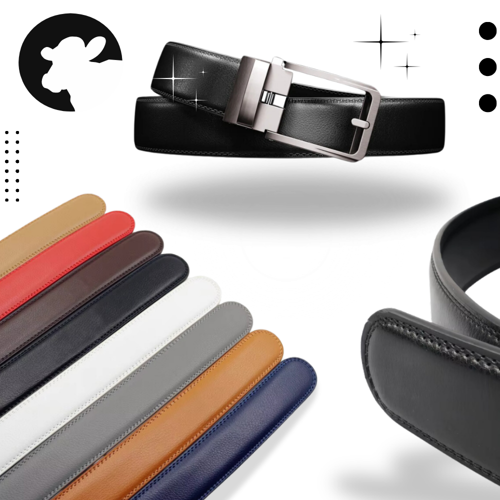 Ceinture automatique en cuir de vache