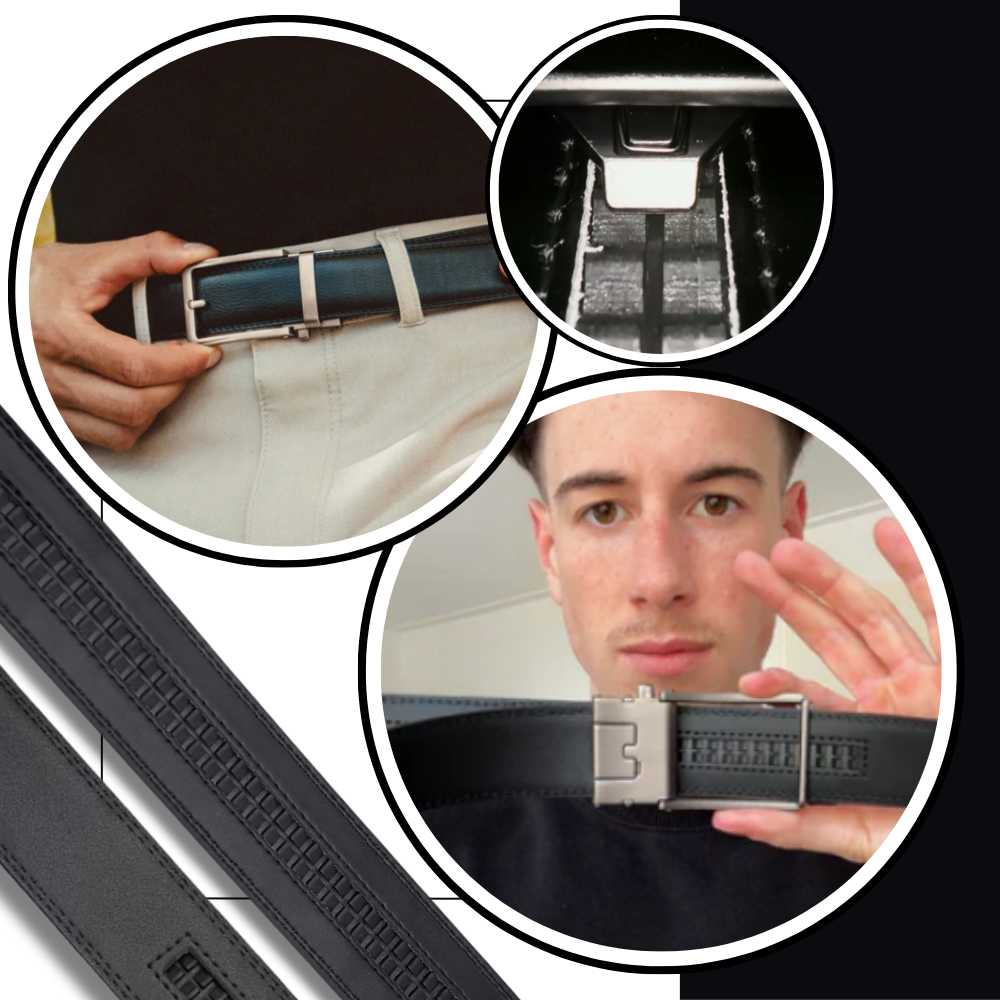 Ceinture automatique en cuir de vache