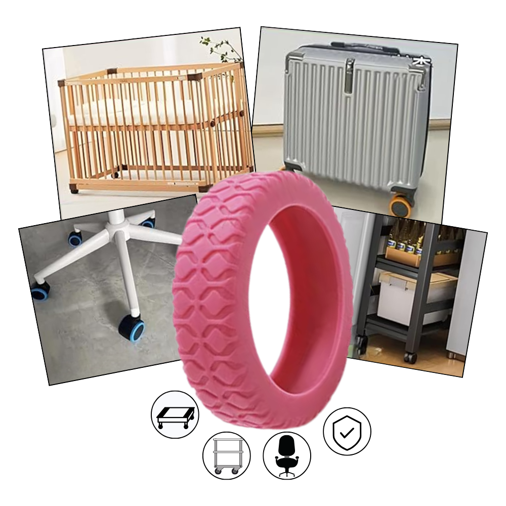 Protections en silicone pour roues de valise