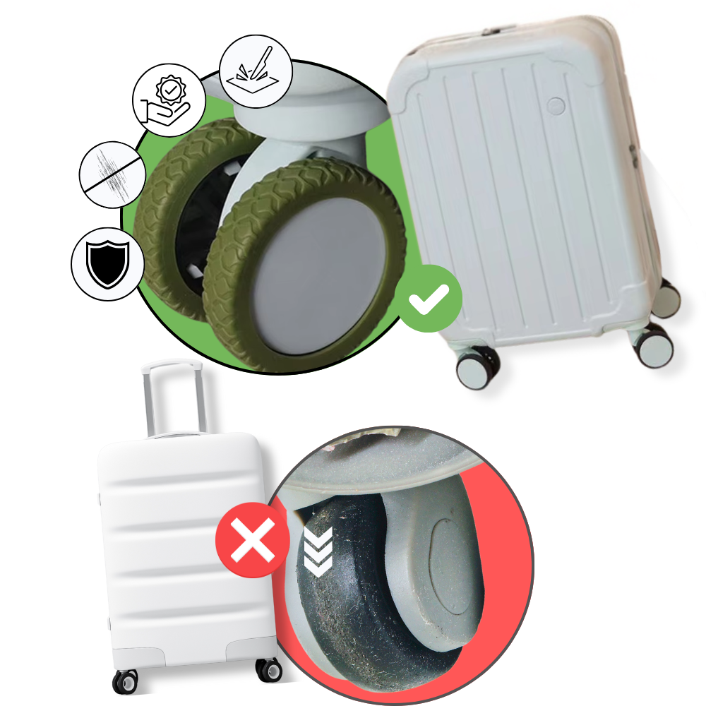 Protections en silicone pour roues de valise