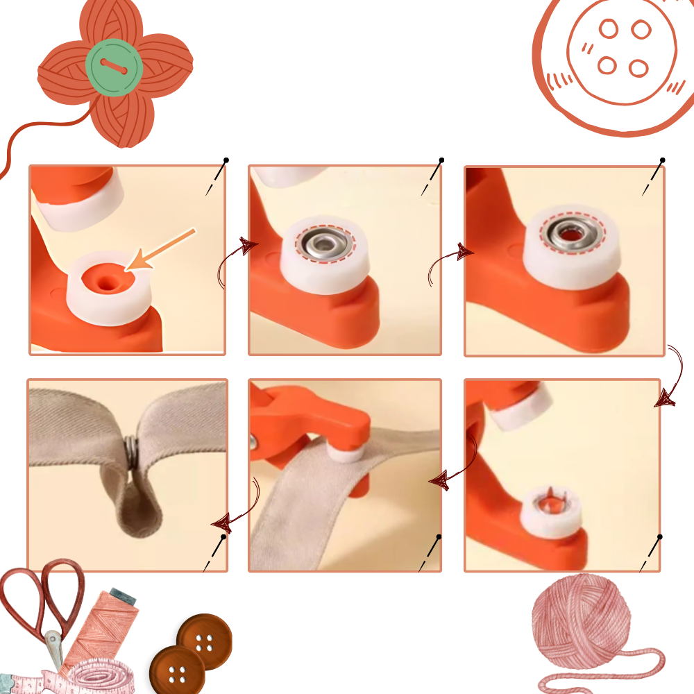 Pince pour boutons pression