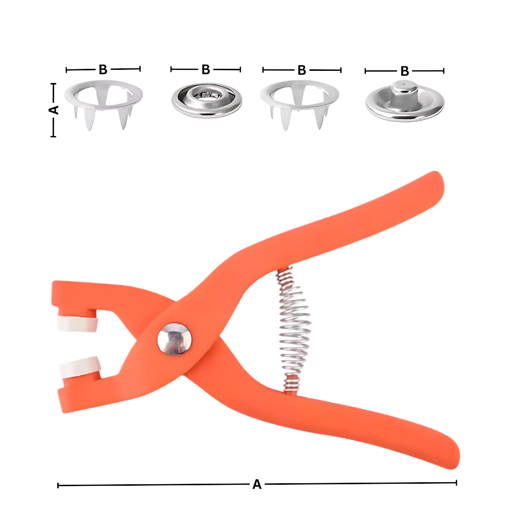 Pince pour boutons pression