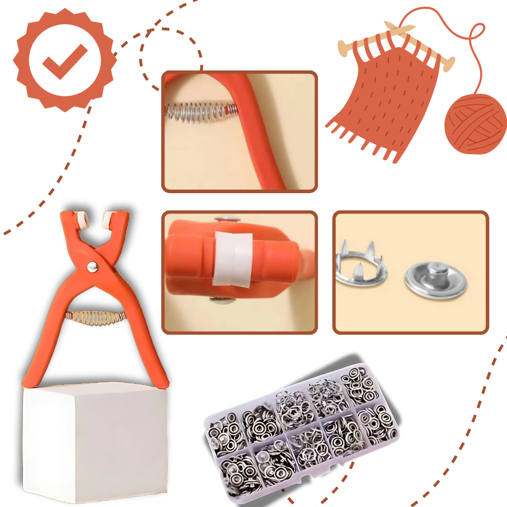 Pince pour boutons pression