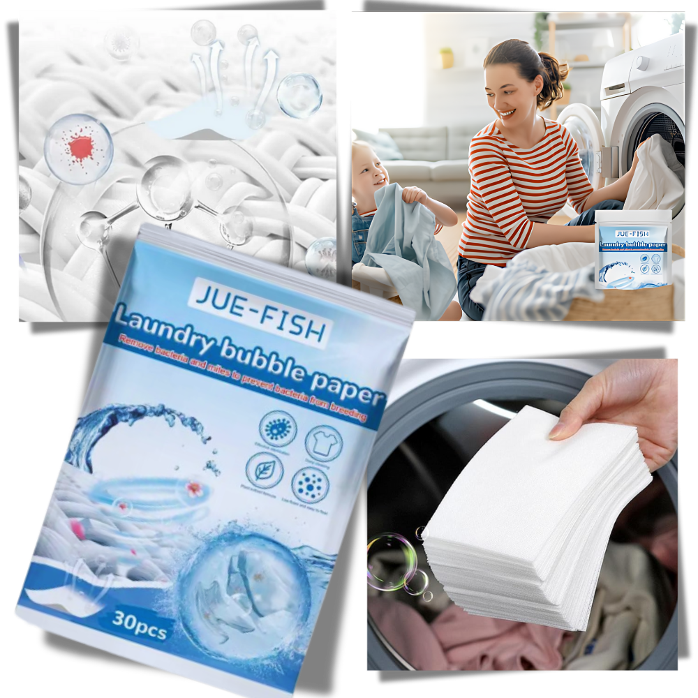 Bandes de lessive écologiques à dissolution rapide