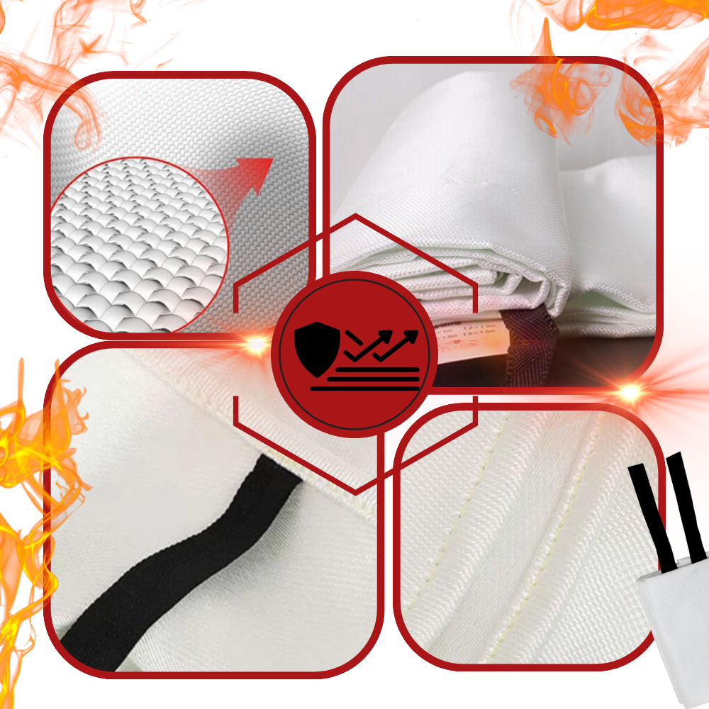 Couverture anti-feu pour extinction rapide du feu