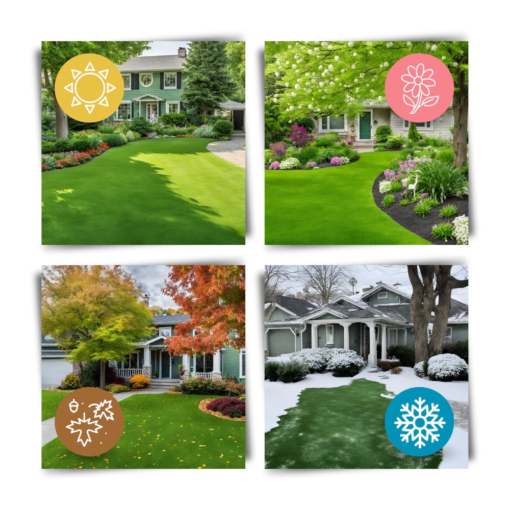 Tapis de semences de gazon vert à fixation rapide