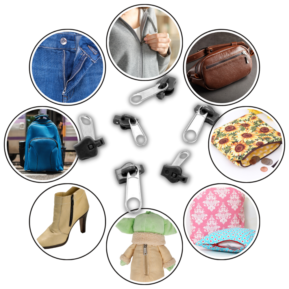 Curseur clipsable pour remplacer les fermetures éclair