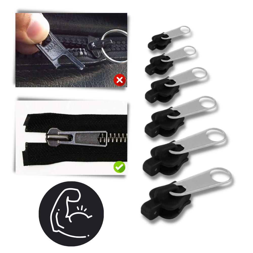 Curseur clipsable pour remplacer les fermetures éclair