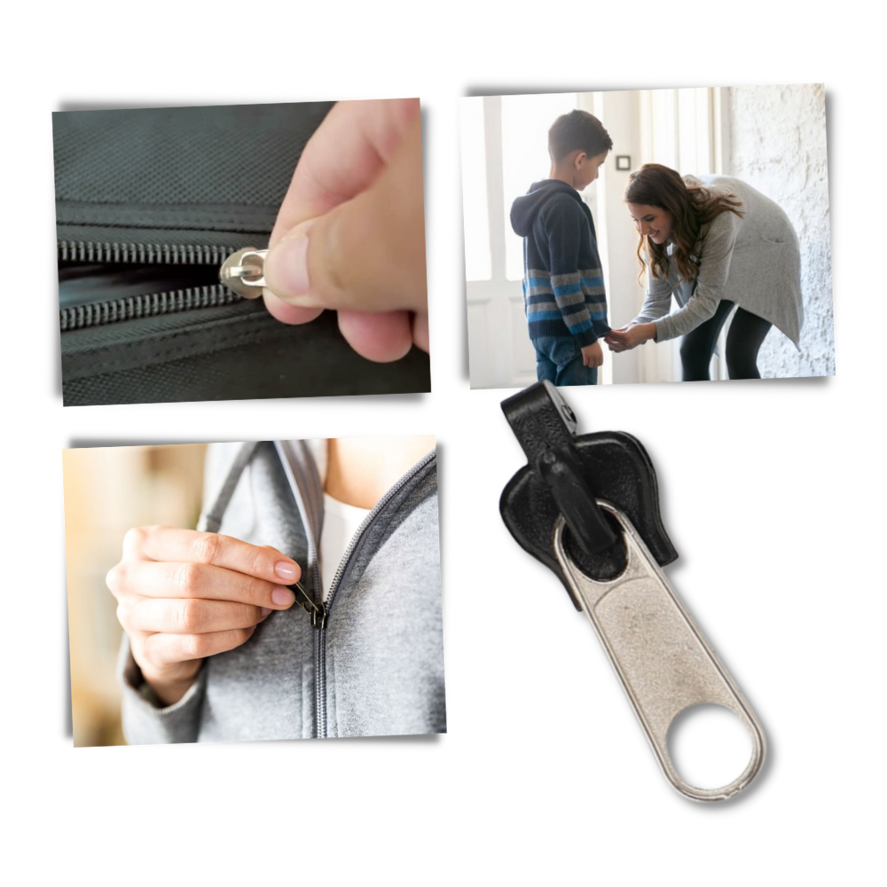 Curseur clipsable pour remplacer les fermetures éclair