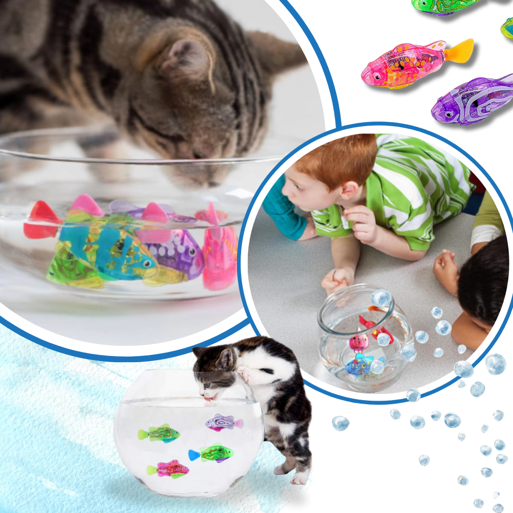 Jouet poisson nageur interactif