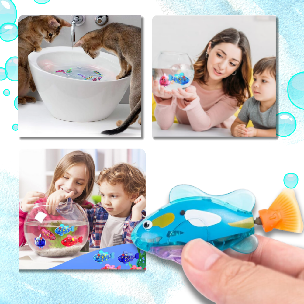 Jouet poisson nageur interactif