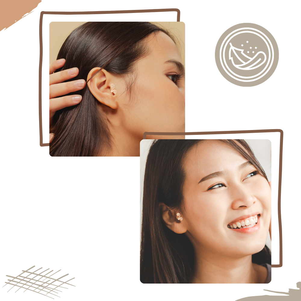 Boucles d'oreilles magnétiques d'acupression