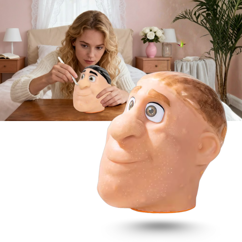 Jeu anti-stress visage en silicone pour percer les boutons
