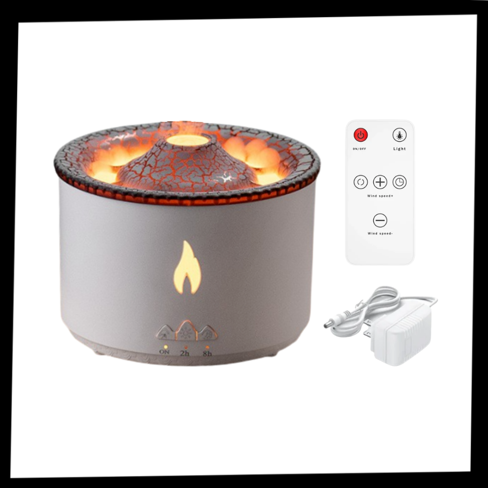 Humidificateur relaxant en forme de volcan