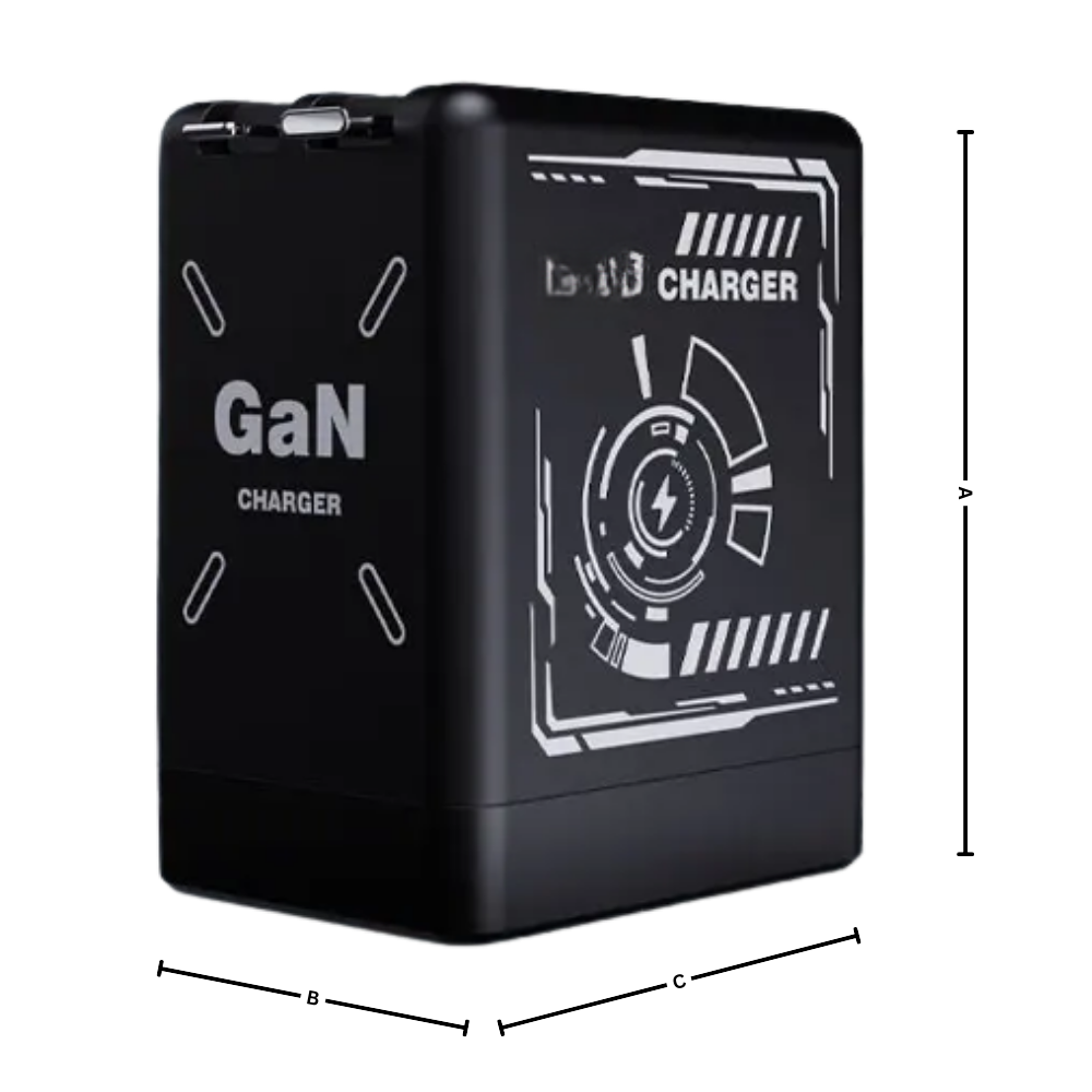 Chargeur mural double à câble rétractable