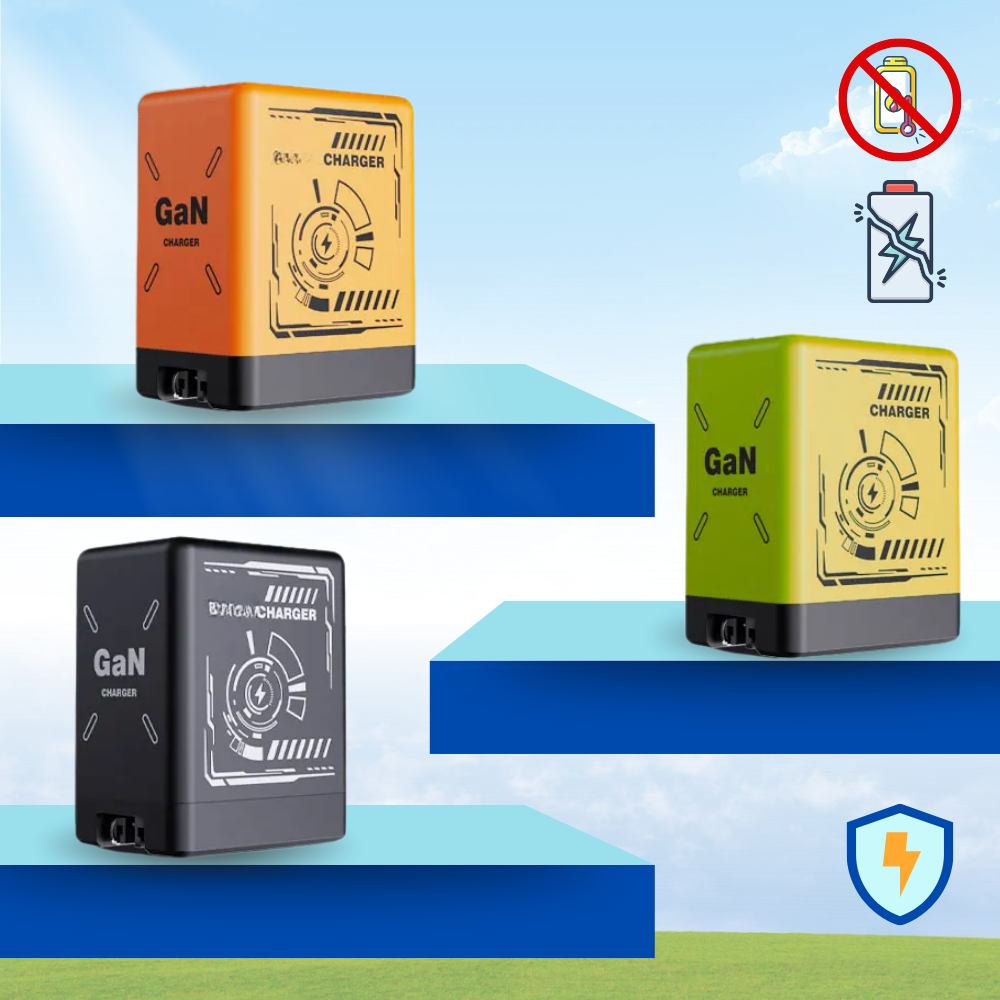 Chargeur mural double à câble rétractable