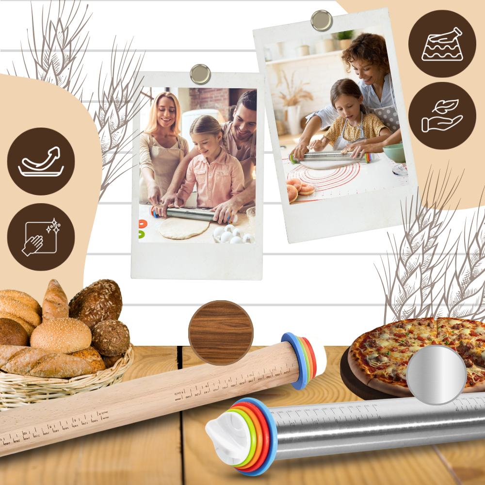 Rouleau à Pâtisserie Ajustable