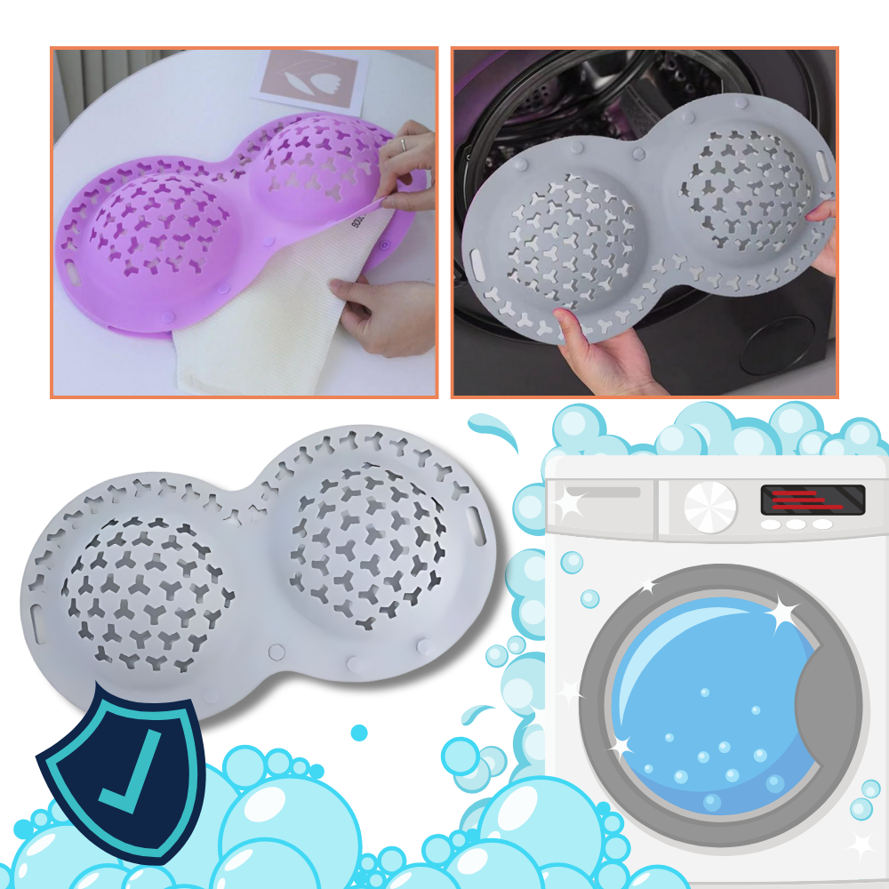 Sacs de lavage pour soutiens-gorge à fermeture sécurisée